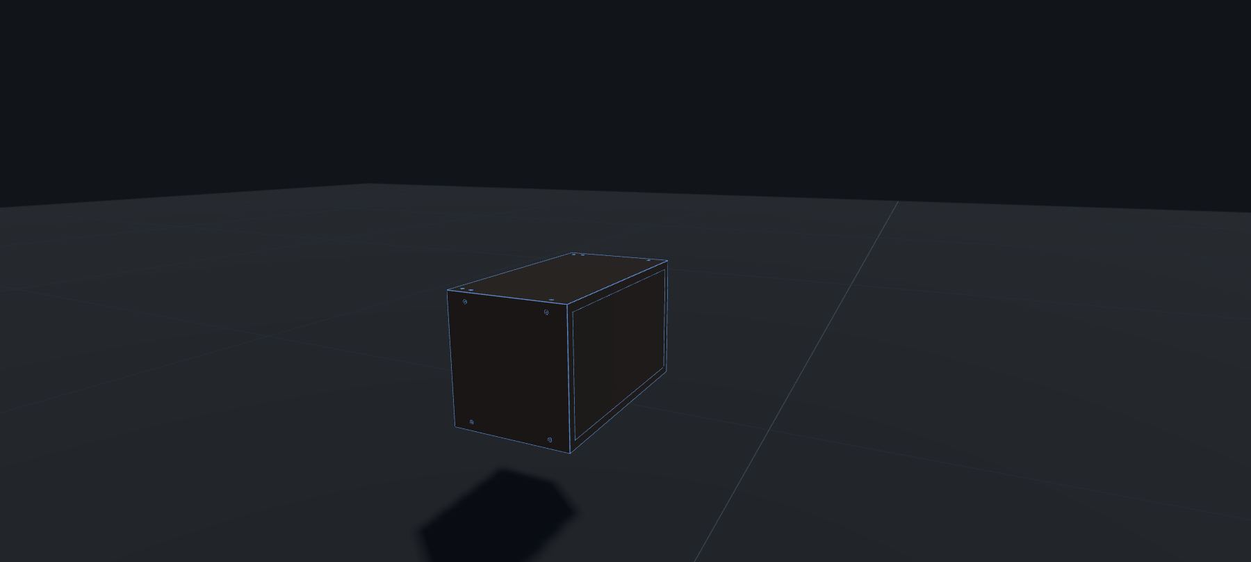 Speaker in Cabinet dark-wood style